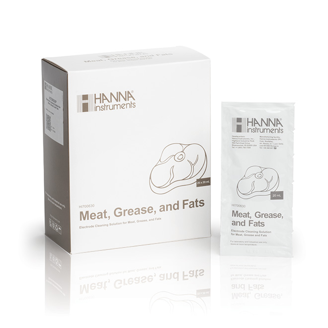 Soluzione di pulizia per elettrodi specifica per carne e salumi