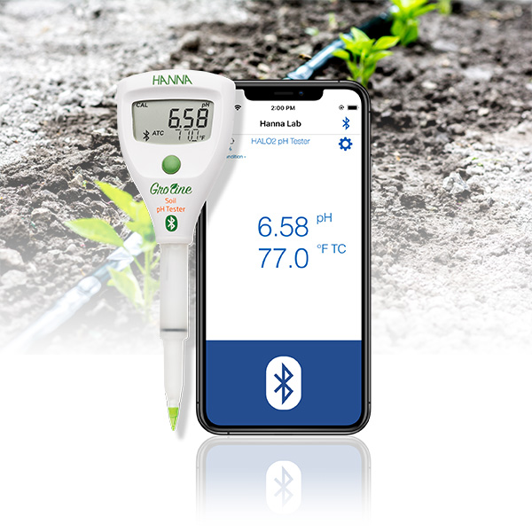 Tester pH con Bluetooth HALO2 per Terreno - HI9810302