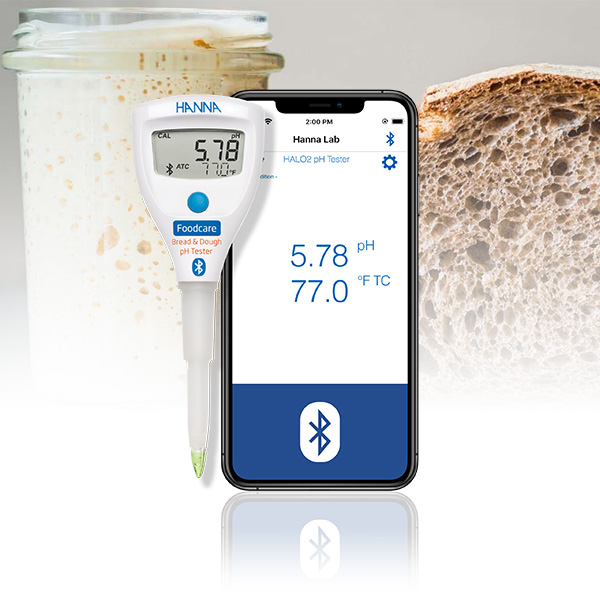 Tester pH con Bluetooth HALO2 per Pane e Impasti - HI9810382