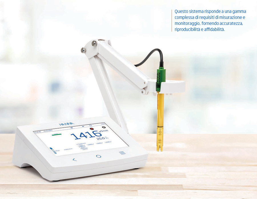 Conduttivimetro da banco HI6321 con display touchscreen