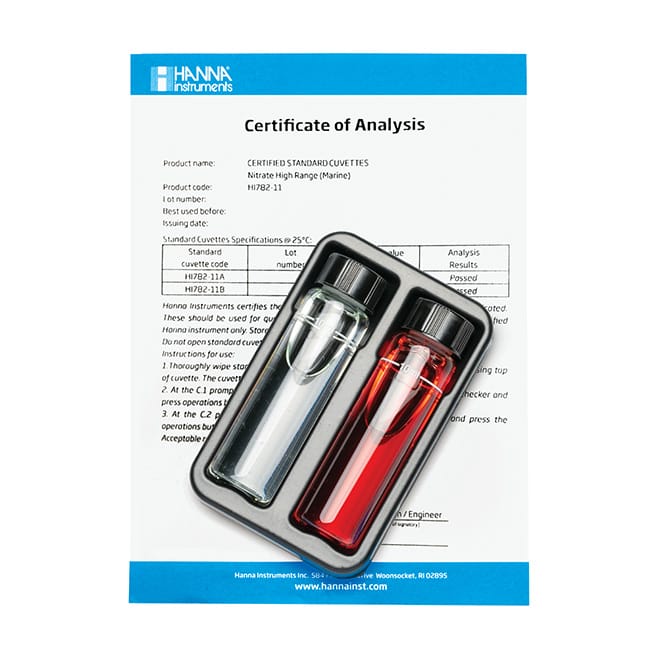 Cuvette Standard per Checker pH in acqua di mare - HI780-11