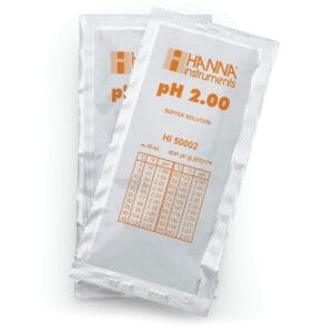 HI50002-02 pH 2.00 Technical Calibration Buffer (25 x 20 mL) Sachets