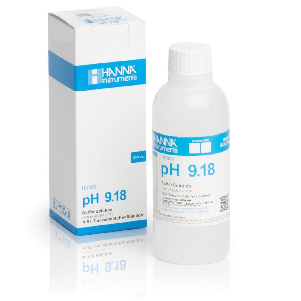 HI7009M pH 9.18 Calibration Solution (230 mL)