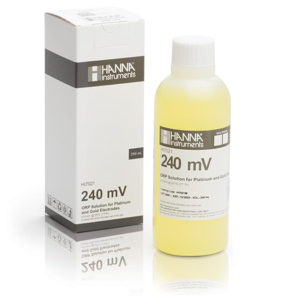 HI7021M 240 mV @ 25°C ORP Test Solution (230 mL)