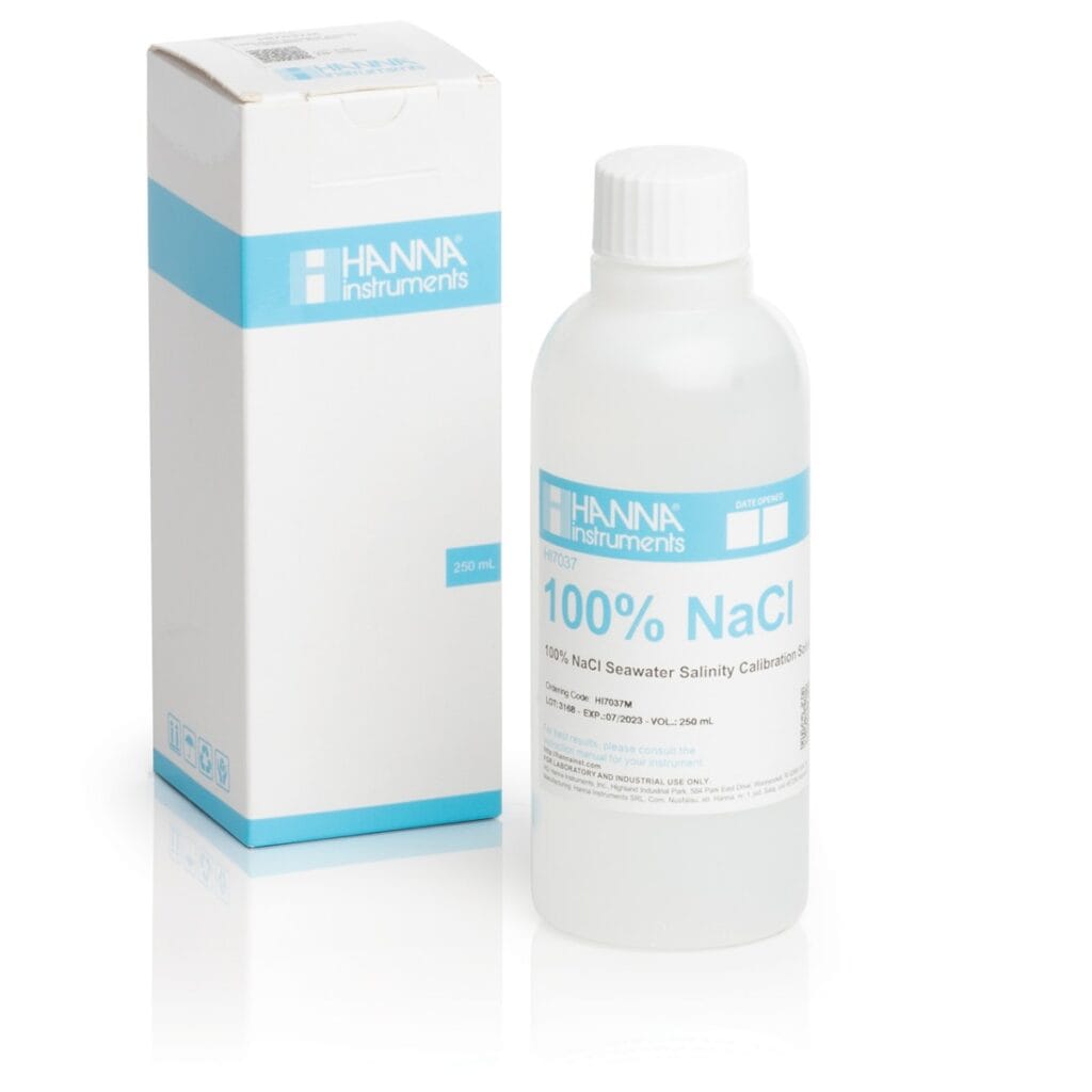 HI7037M Calibration solution for % Readings (100% NaCl) (230 mL) bottle