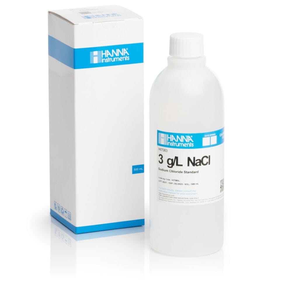 HI7083L 3.0 g/L NaCl Standard Solution (500 mL)