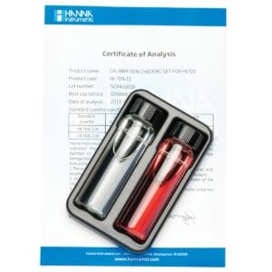 HI709-11 Cuvette standard di calibrazione per Checker HC® Manganese Scala Alta