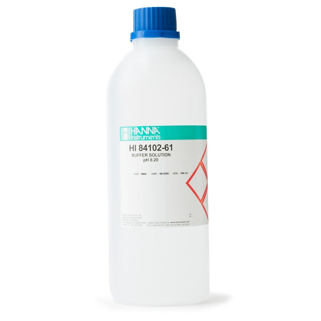pH 8.20 Buffer Solution for Total Acidity for Wine Analysis - HI84102-61