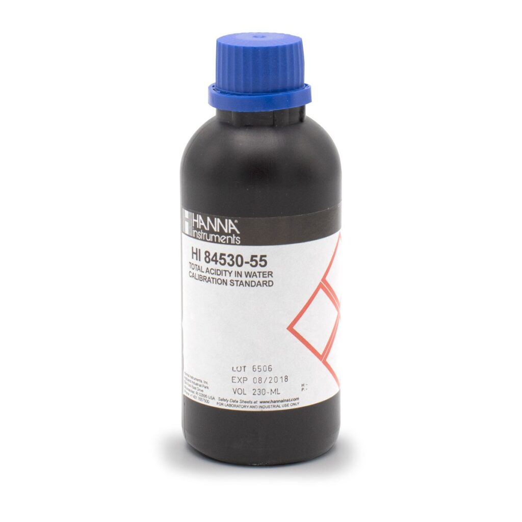 Pump Calibration Standard for Titratable Acidity in Water Mini Titrator - HI84530-55