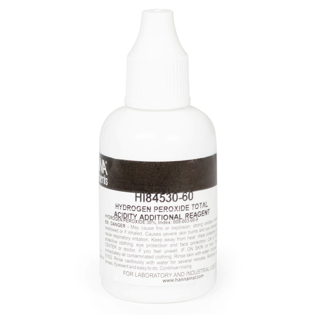 Hydrogen Peroxide Reagent for Titratable Acidity in Water Mini Titrator - HI84530-60