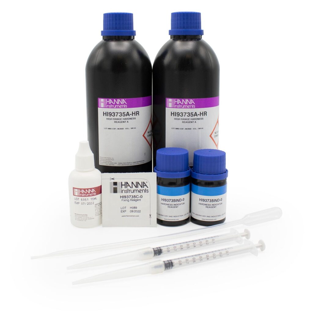 Total Hardness High Range Colorimetric Reagents (100 tests) - HI93735-02