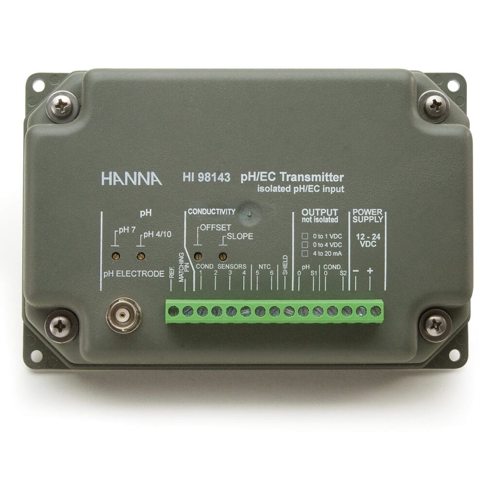 HI98143X pH and EC Transmitter with Isolated Output