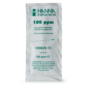 Soluzione standard 100 ppm cloruri in bustina per HI9829 (25 x 25 mL) - HI9829-13