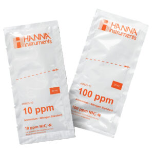 HI9829-10/11 10 ppm and 100 ppm Ammonium Calibration Standard Sachets for HI9829 (20 x 20 mL