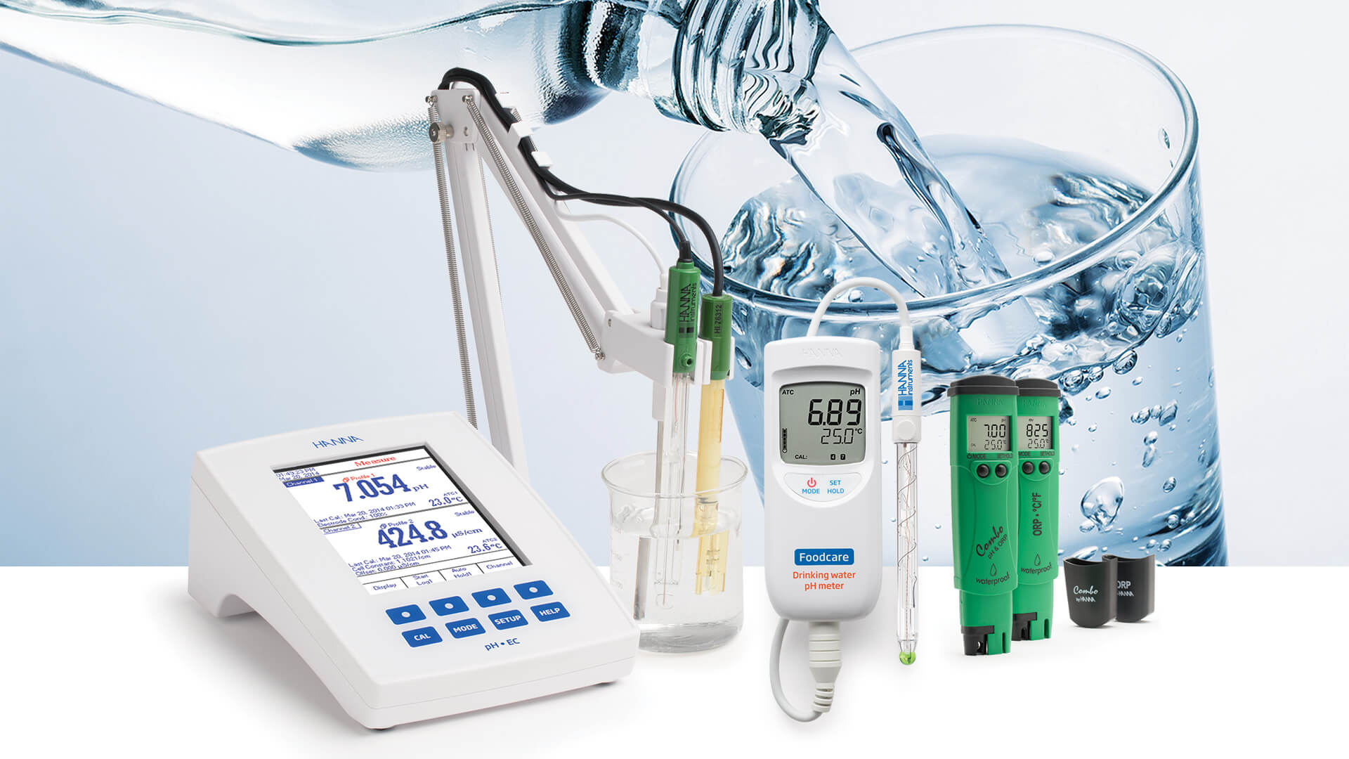 pHmetri per la misura del pH nell'acqua potabile