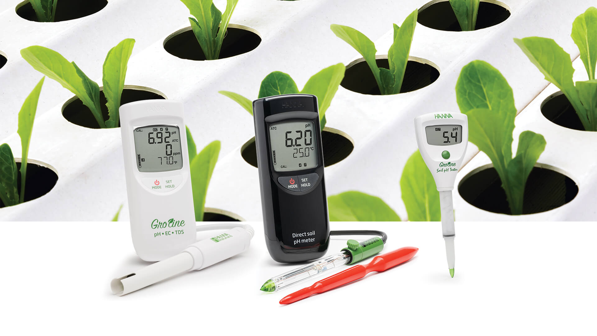 Misuratore pH terreno e pHmetri per l'analisi di pH in agricoltura e idroponica
