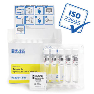 HI96792-25 - Reagenti pre-dosati per ammoniaca scala alta ISO 23695