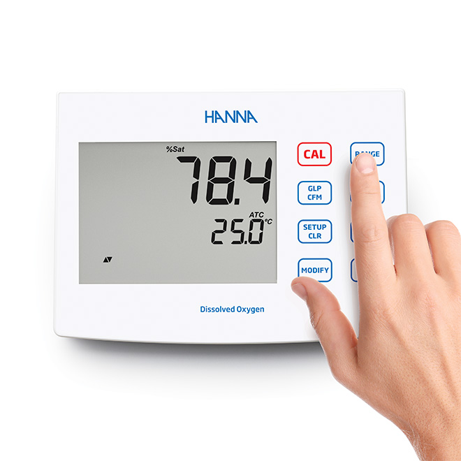 HI2640 - strumento da banco per l'analisi dell'ossigeno disciolto intuitivo