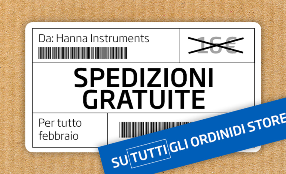 Spedizioni Gratuite per tutto il mese di febbraio su hanna.it